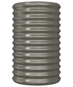 Garden Planter Powder-coated Steel 40x40x68 Cm Grey -Room Garden Planter Powder coated Steel 40x40x68 cm Grey 510777 2