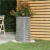Garden Planter Powder-coated Steel 40x40x68 Cm Silver 2 Garden Planter Powder-coated Steel 40x40x68 Cm Silver -Room Garden Planter Powder coated Steel 40x40x68 cm Silver 510806 0