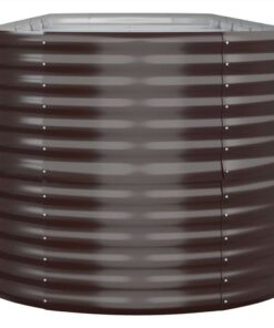 Garden Planter Powder-coated Steel 440x80x68 Cm Brown 5 Garden Planter Powder-coated Steel 440x80x68 Cm Brown -Room Garden Planter Powder coated Steel 440x80x68 cm Brown 513917 3