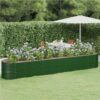 Garden Planter Powder-coated Steel 440x80x68 Cm Green -Room Garden Planter Powder coated Steel 440x80x68 cm Green 513861 0