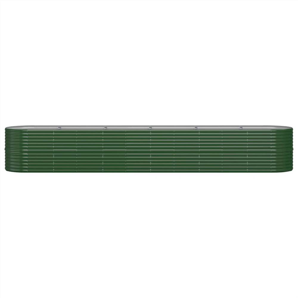 Garden Planter Powder-coated Steel 440x80x68 cm Green Garden Planter Powder-coated Steel 440x80x68 Cm Green -Room Garden Planter Powder coated Steel 440x80x68 cm Green 513861 2