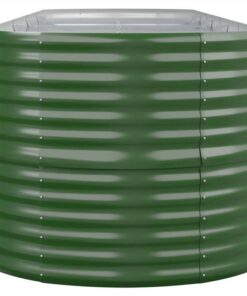 Garden Planter Powder-coated Steel 440x80x68 Cm Green 5 Garden Planter Powder-coated Steel 440x80x68 Cm Green -Room Garden Planter Powder coated Steel 440x80x68 cm Green 513861 3