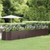 Garden Planter Powder-coated Steel 507x100x68 Cm Brown 2 Garden Planter Powder-coated Steel 507x100x68 Cm Brown -Room Garden Planter Powder coated Steel 507x100x68 cm Brown 515682 0
