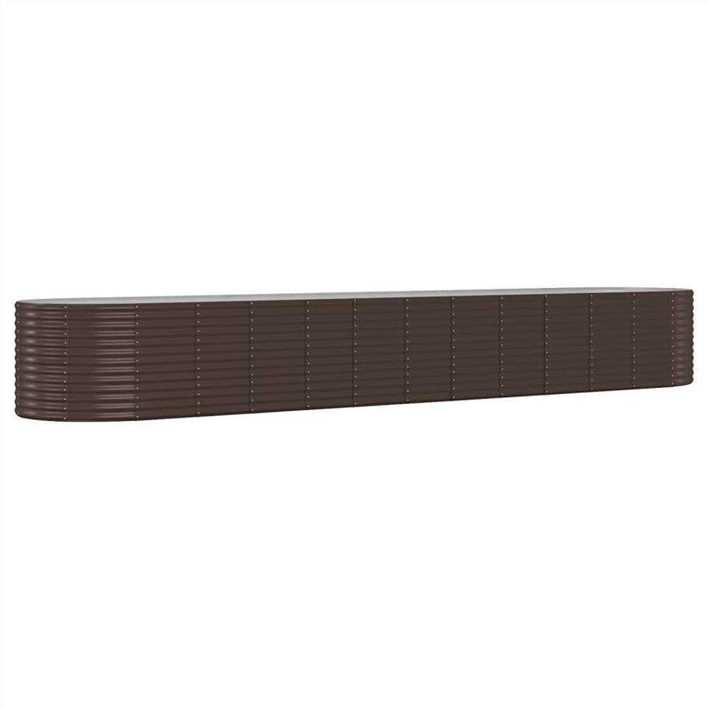 Garden Planter Powder-coated Steel 507x100x68 cm Brown Garden Planter Powder-coated Steel 507x100x68 Cm Brown -Room Garden Planter Powder coated Steel 507x100x68 cm Brown 515682 1