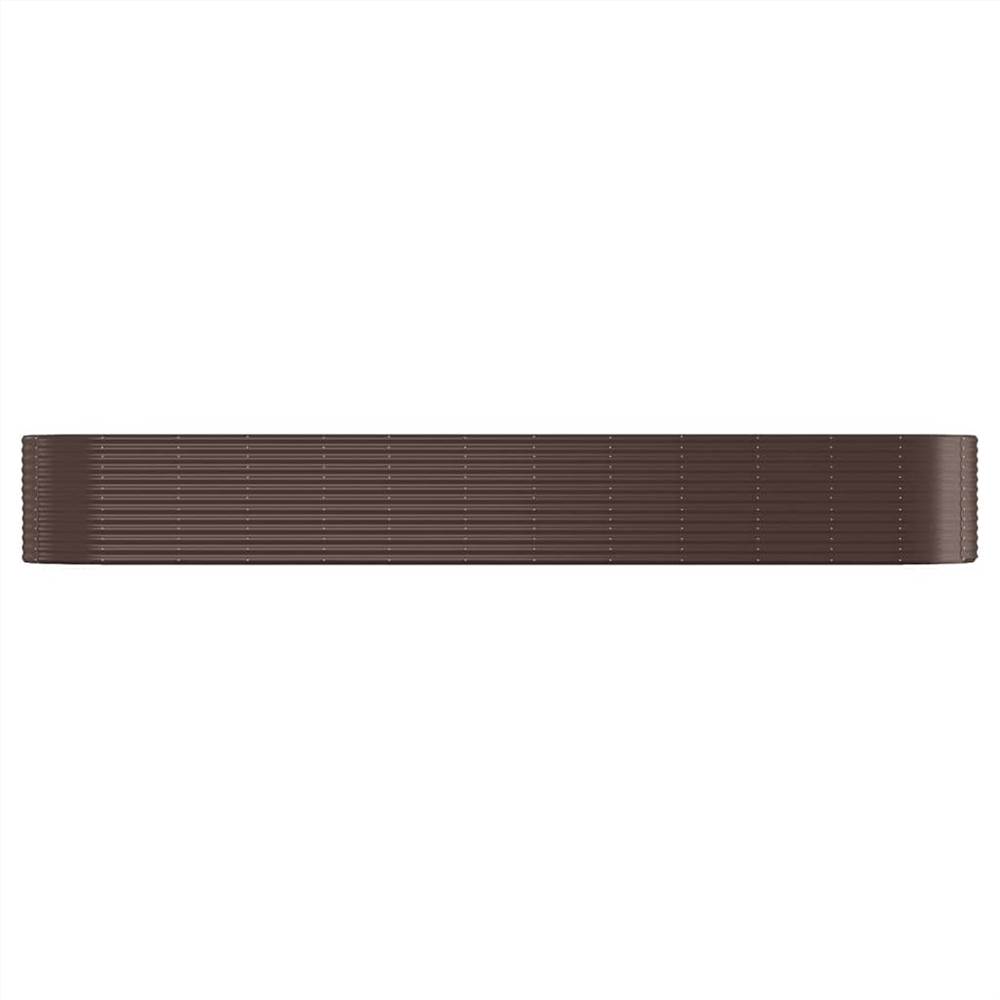 Garden Planter Powder-coated Steel 507x100x68 cm Brown Garden Planter Powder-coated Steel 507x100x68 Cm Brown -Room Garden Planter Powder coated Steel 507x100x68 cm Brown 515682 2