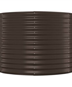 Garden Planter Powder-coated Steel 507x100x68 Cm Brown 5 Garden Planter Powder-coated Steel 507x100x68 Cm Brown -Room Garden Planter Powder coated Steel 507x100x68 cm Brown 515682 3