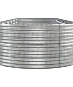 Garden Planter Powder-coated Steel 510x140x68 Cm Silver -Room Garden Planter Powder coated Steel 510x140x68 cm Silver 510768 3