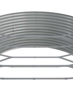 Garden Planter Powder-coated Steel 510x140x68 Cm Silver -Room Garden Planter Powder coated Steel 510x140x68 cm Silver 510768 4