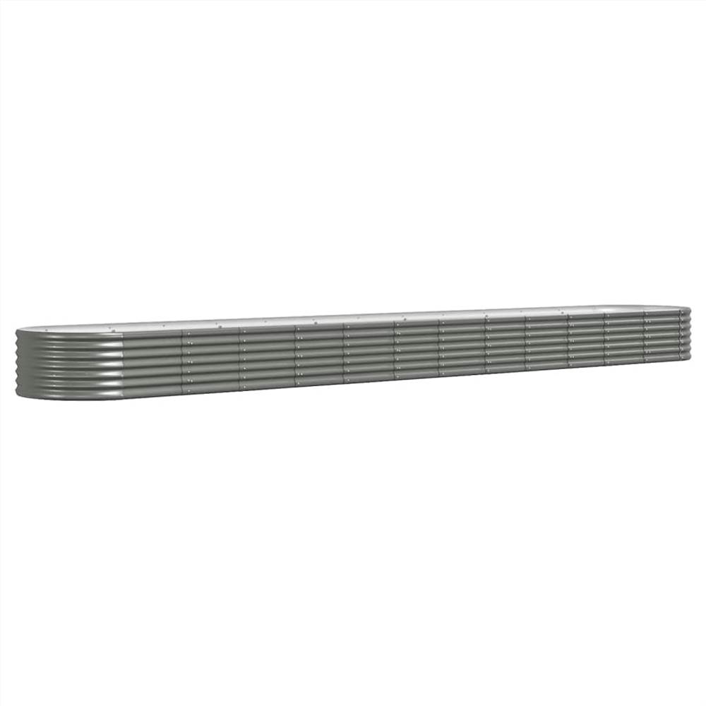 Garden Planter Powder-coated Steel 512x80x36 cm Grey Garden Planter Powder-coated Steel 512x80x36 Cm Grey -Room Garden Planter Powder coated Steel 512x80x36 cm Grey 515056 1