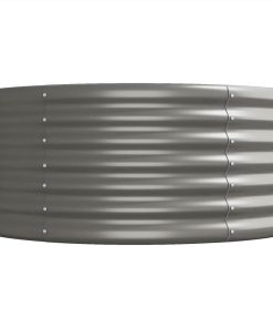 Garden Planter Powder-coated Steel 512x80x36 Cm Grey 5 Garden Planter Powder-coated Steel 512x80x36 Cm Grey -Room Garden Planter Powder coated Steel 512x80x36 cm Grey 515056 3