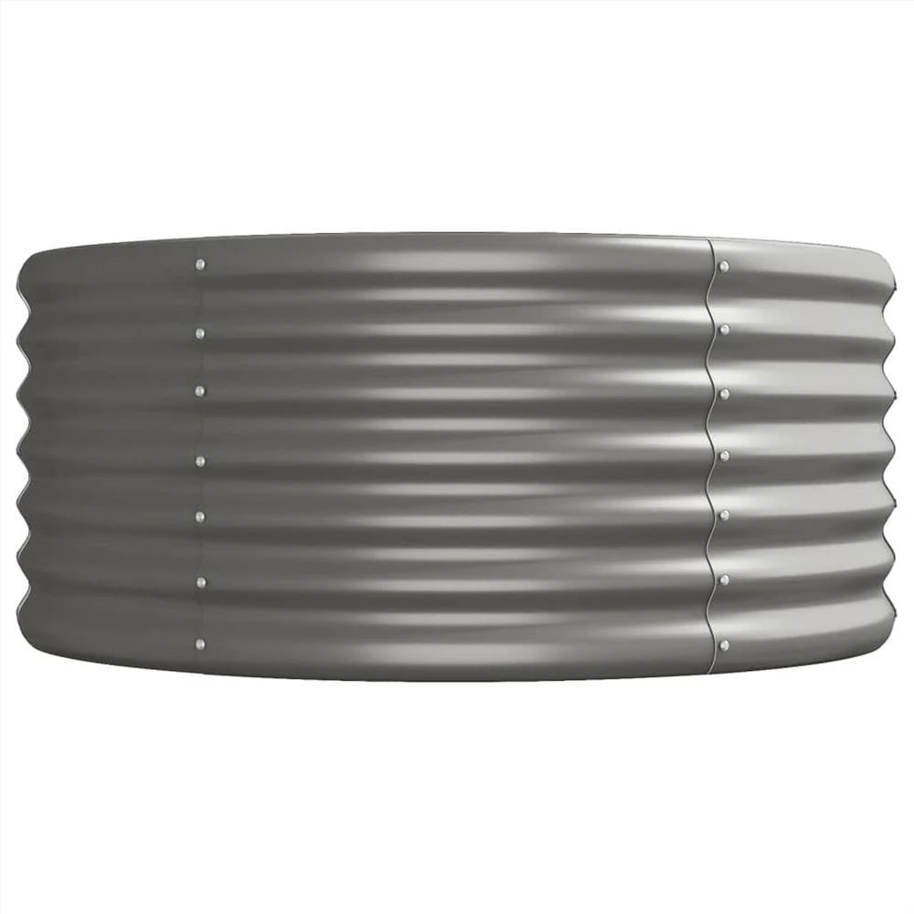 Garden Planter Powder-coated Steel 512x80x36 Cm Grey - Image 4