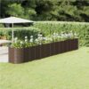 Garden Planter Powder-coated Steel 512x80x68 Cm Brown -Room Garden Planter Powder coated Steel 512x80x68 cm Brown 514687 0