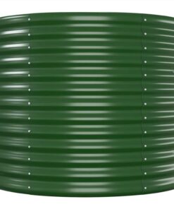 Garden Planter Powder-coated Steel 512x80x68 Cm Green -Room Garden Planter Powder coated Steel 512x80x68 cm Green 515028 3