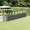 Garden Planter Powder-coated Steel 512x80x68 Cm Grey 1 Garden Planter Powder-coated Steel 512x80x68 Cm Grey -Room Garden Planter Powder coated Steel 512x80x68 cm Grey 514642 0
