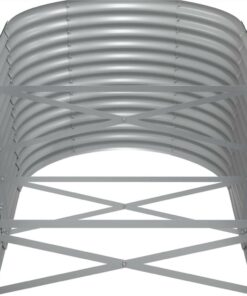 Garden Planter Powder-coated Steel 512x80x68 Cm Grey 6 Garden Planter Powder-coated Steel 512x80x68 Cm Grey -Room Garden Planter Powder coated Steel 512x80x68 cm Grey 514642 4