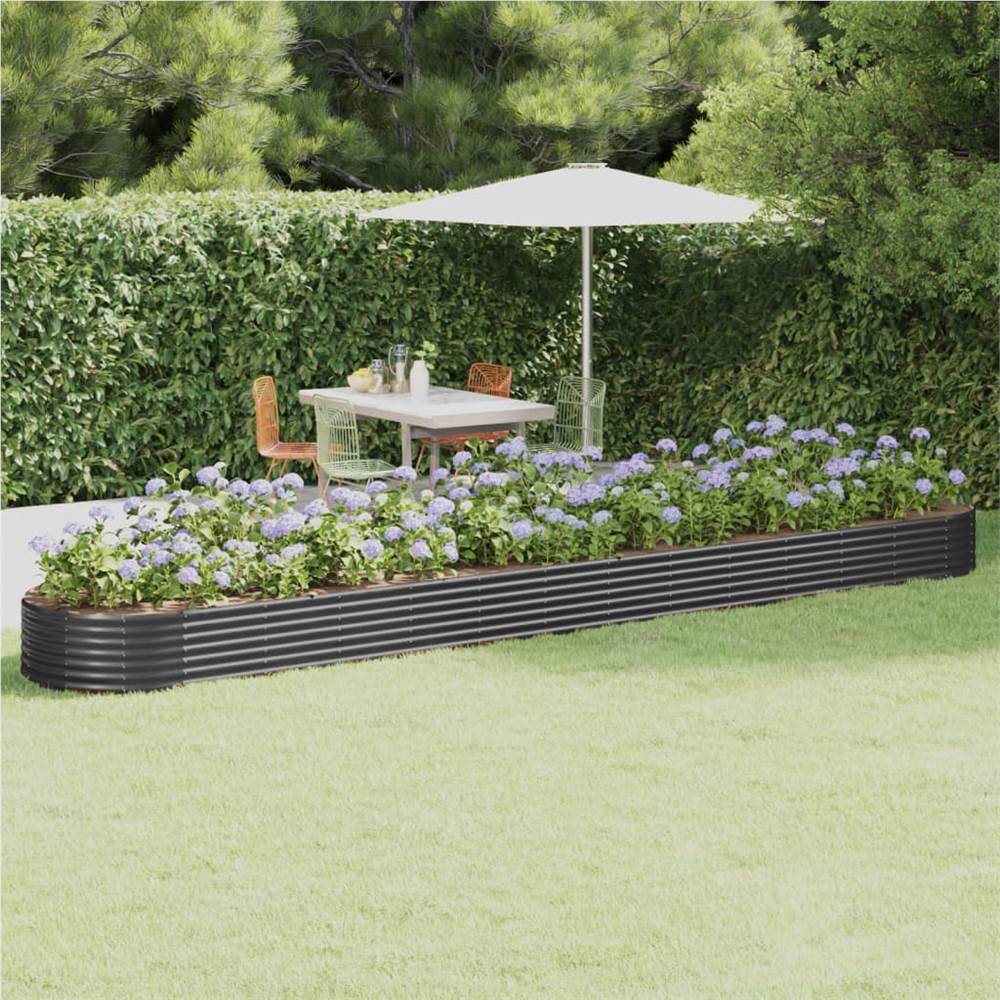 Garden Planter Powder-coated Steel 544x100x36 cm Anthracite Garden Planter Powder-coated Steel 544x100x36 Cm Anthracite -Room Garden Planter Powder coated Steel 544x100x36 cm Anthracite 516223 0