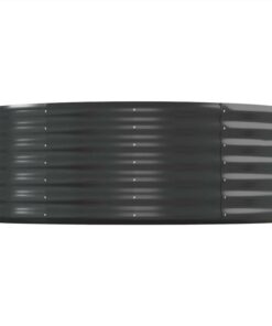 Garden Planter Powder-coated Steel 544x100x36 Cm Anthracite 5 Garden Planter Powder-coated Steel 544x100x36 Cm Anthracite -Room Garden Planter Powder coated Steel 544x100x36 cm Anthracite 516223 3