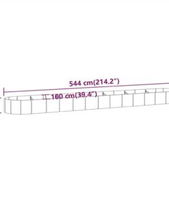 Garden Planter Powder-coated Steel 544x100x36 Cm Anthracite 7 Garden Planter Powder-coated Steel 544x100x36 Cm Anthracite -Room Garden Planter Powder coated Steel 544x100x36 cm Anthracite 516223 5