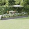 Garden Planter Powder-coated Steel 544x100x36 Cm Grey 1 Garden Planter Powder-coated Steel 544x100x36 Cm Grey -Room Garden Planter Powder coated Steel 544x100x36 cm Grey 516171 0