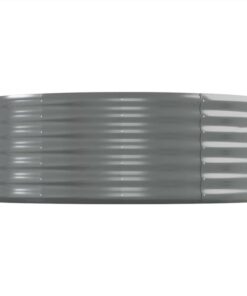 Garden Planter Powder-coated Steel 544x100x36 Cm Grey 5 Garden Planter Powder-coated Steel 544x100x36 Cm Grey -Room Garden Planter Powder coated Steel 544x100x36 cm Grey 516171 3