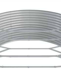 Garden Planter Powder-coated Steel 544x100x36 Cm Grey 6 Garden Planter Powder-coated Steel 544x100x36 Cm Grey -Room Garden Planter Powder coated Steel 544x100x36 cm Grey 516171 4