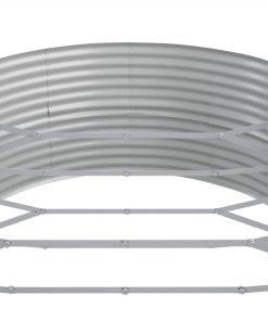 Garden Planter Powder-coated Steel 544x100x36 Cm Silver 6 Garden Planter Powder-coated Steel 544x100x36 Cm Silver -Room Garden Planter Powder coated Steel 544x100x36 cm Silver 516219 4