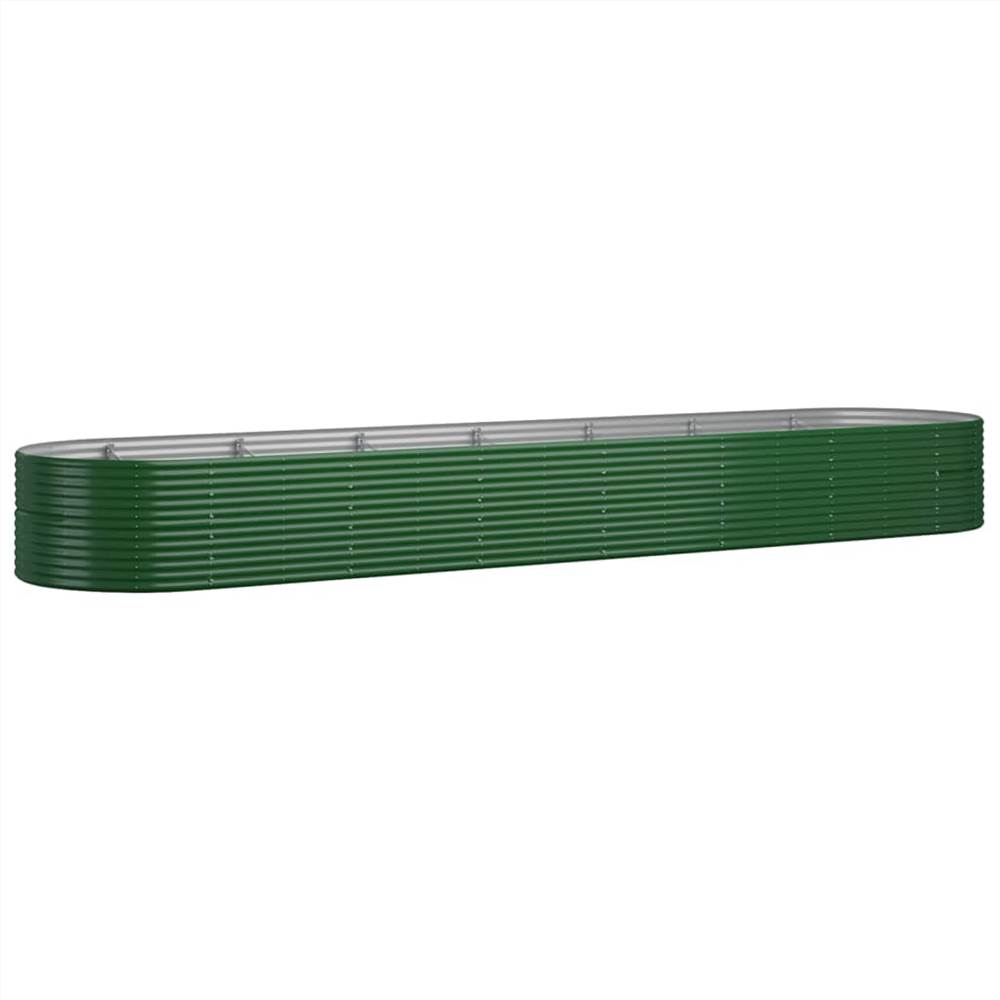 Garden Planter Powder-coated Steel 584x140x68 cm Green Garden Planter Powder-coated Steel 584x140x68 Cm Green -Room Garden Planter Powder coated Steel 584x140x68 cm Green 511891 1