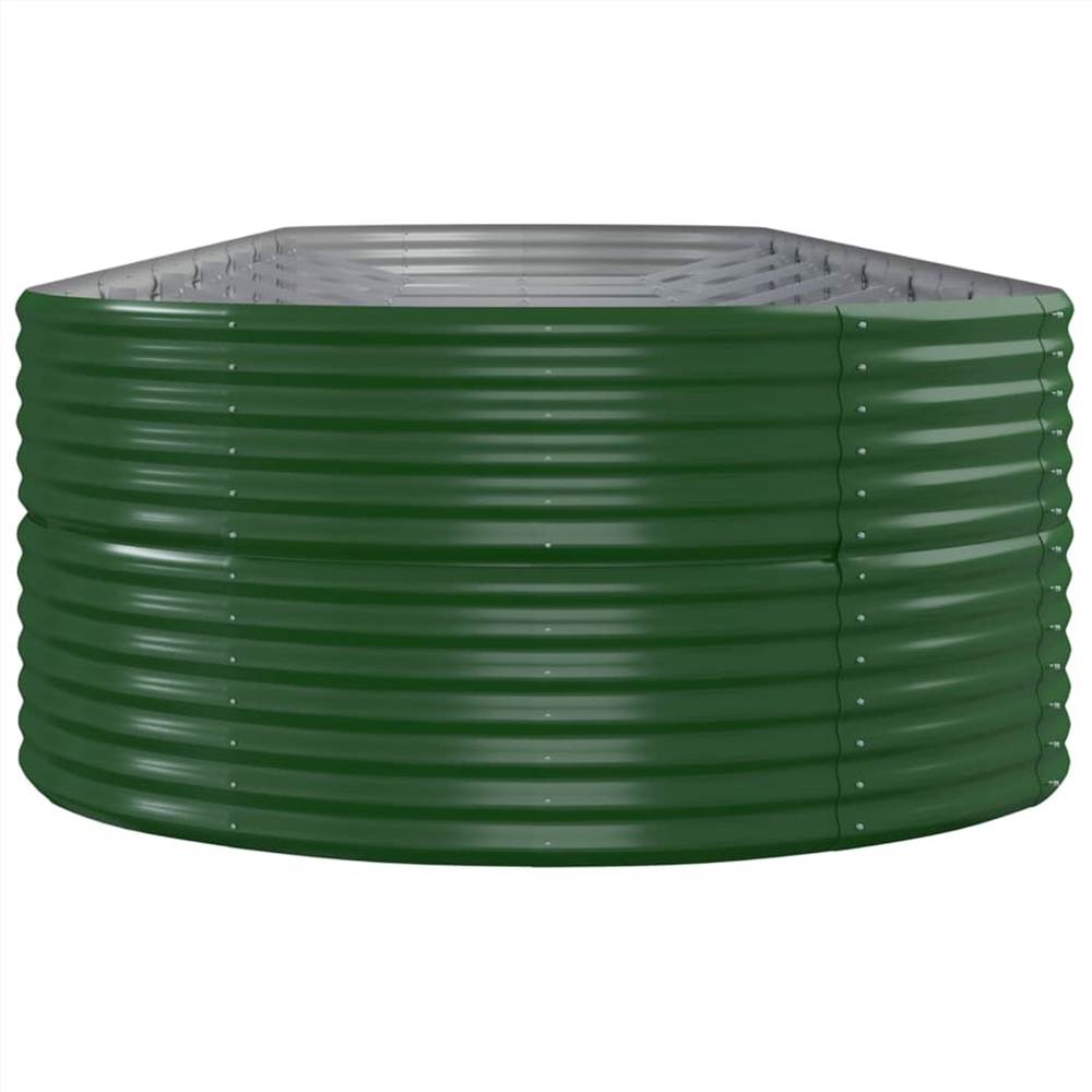 Garden Planter Powder-coated Steel 584x140x68 cm Green Garden Planter Powder-coated Steel 584x140x68 Cm Green -Room Garden Planter Powder coated Steel 584x140x68 cm Green 511891 3
