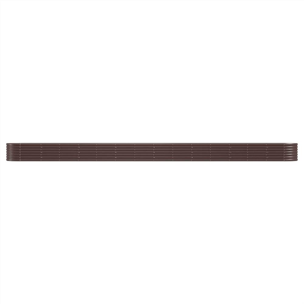 Garden Planter Powder-coated Steel 620x80x36 cm Brown Garden Planter Powder-coated Steel 620x80x36 Cm Brown -Room Garden Planter Powder coated Steel 620x80x36 cm Brown 514720 2