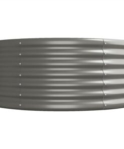Garden Planter Powder-coated Steel 620x80x36 Cm Grey 5 Garden Planter Powder-coated Steel 620x80x36 Cm Grey -Room Garden Planter Powder coated Steel 620x80x36 cm Grey 514718 3