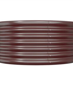 Garden Planter Powder-coated Steel 80x80x36 Cm Brown 4 Garden Planter Powder-coated Steel 80x80x36 Cm Brown -Room Garden Planter Powder coated Steel 80x80x36 cm Brown 510763 2
