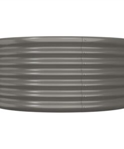 Garden Planter Powder-coated Steel 80x80x36 Cm Grey 4 Garden Planter Powder-coated Steel 80x80x36 Cm Grey -Room Garden Planter Powder coated Steel 80x80x36 cm Grey 510764 2