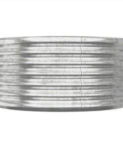 Garden Planter Powder-coated Steel 80x80x36 Cm Silver -Room Garden Planter Powder coated Steel 80x80x36 cm Silver 510772 2