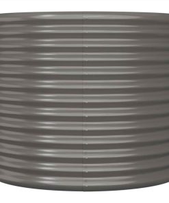 Garden Planter Powder-coated Steel 80x80x68 Cm Grey 4 Garden Planter Powder-coated Steel 80x80x68 Cm Grey -Room Garden Planter Powder coated Steel 80x80x68 cm Grey 510774 2