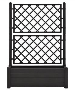 Garden Planter With Trellis 100x43x142 Cm PP Anthracite 4 Garden Planter With Trellis 100x43x142 Cm PP Anthracite -Room Garden Planter with Trellis 100x43x142 cm PP Anthracite 438216 2