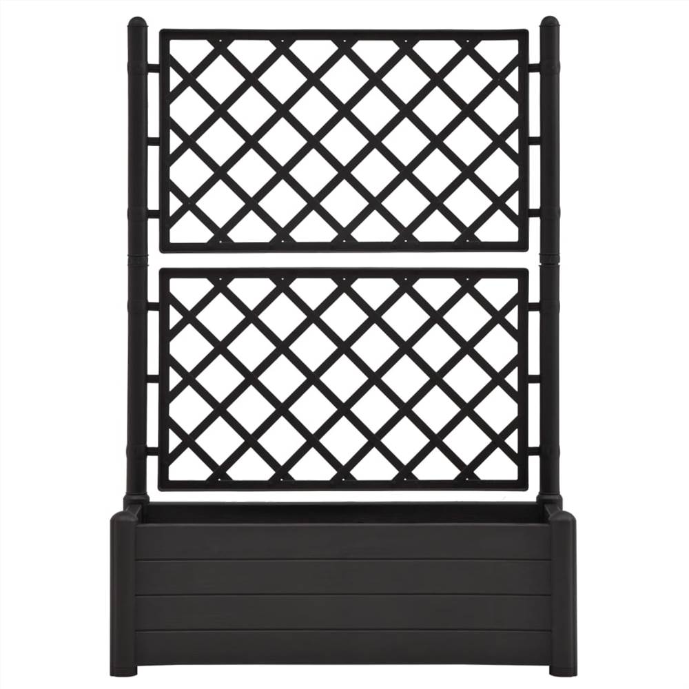 Garden Planter with Trellis 100x43x142 cm PP Anthracite Garden Planter With Trellis 100x43x142 Cm PP Anthracite -Room Garden Planter with Trellis 100x43x142 cm PP Anthracite 438216 2