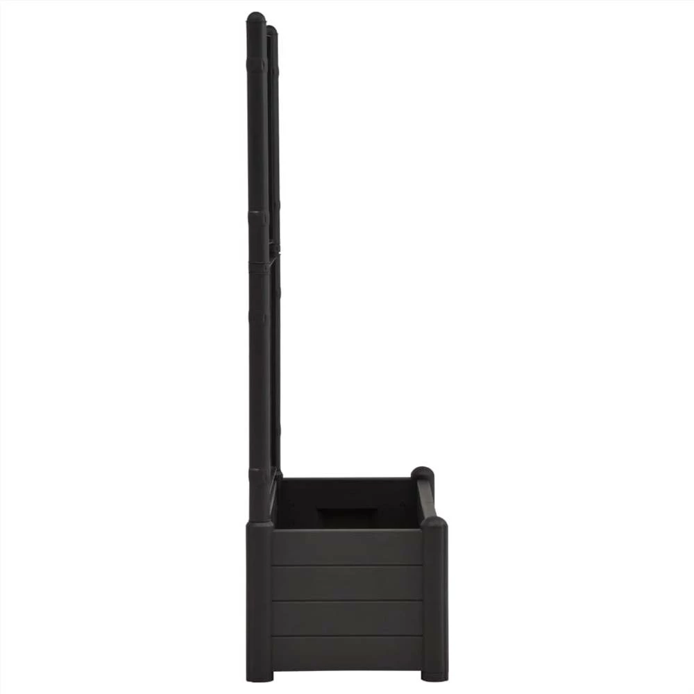 Garden Planter With Trellis 100x43x142 Cm PP Anthracite - Image 4