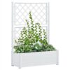 Garden Planter With Trellis 100x43x142 Cm PP White 2 Garden Planter With Trellis 100x43x142 Cm PP White -Room Garden Planter with Trellis 100x43x142 cm PP White 438215 0