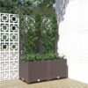 Garden Planter With Trellis Brown 80x40x136 Cm PP 2 Garden Planter With Trellis Brown 80x40x136 Cm PP -Room Garden Planter with Trellis Brown 80x40x136 cm PP 503081 0