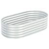 Garden Raised Bed 160x80x44 Cm Galvanised Steel Silver 1 Garden Raised Bed 160x80x44 Cm Galvanised Steel Silver -Room Garden Raised Bed 160x80x44 cm Galvanised Steel Silver 441688 0