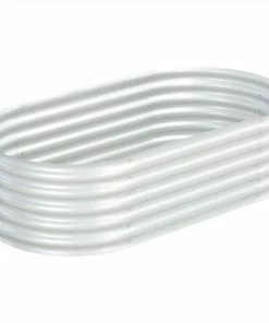 Garden Raised Bed 160x80x44 Cm Galvanised Steel Silver