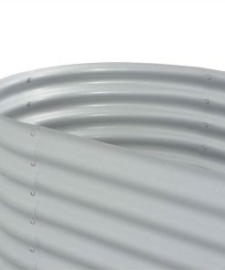 Garden Raised Bed 160x80x44 Cm Galvanised Steel Silver 6 Garden Raised Bed 160x80x44 Cm Galvanised Steel Silver -Room Garden Raised Bed 160x80x44 cm Galvanised Steel Silver 441688 4