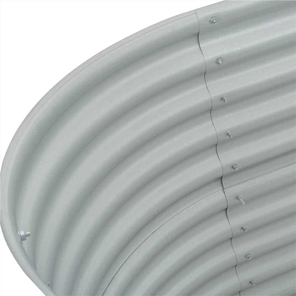 Garden Raised Bed 160x80x44 Cm Galvanised Steel Silver - Image 6