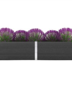 Garden Raised Bed 250x100x54 Cm WPC Grey