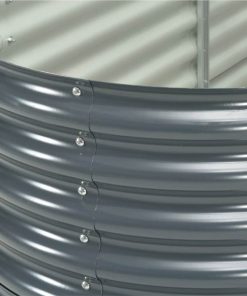 Garden Raised Bed 320x80x81 Cm Galvanised Steel Grey 3 Garden Raised Bed 320x80x81 Cm Galvanised Steel Grey -Room Garden Raised Bed 320x80x81 cm Galvanised Steel Grey 456043 1