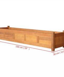 Garden Raised Bed Acacia Wood 150x30x25 Cm -Room Garden Raised Bed Acacia Wood 150x30x25 cm 455490 4
