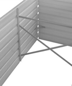 Garden Raised Bed Brown 240x80x77 Cm Galvanised Steel -Room Garden Raised Bed Brown 240x80x77 cm Galvanised Steel 445130 1