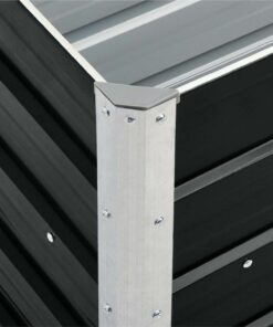 Garden Raised Bed Galvanised Steel 240x40x77 Cm Anthracite 3 Garden Raised Bed Galvanised Steel 240x40x77 Cm Anthracite -Room Garden Raised Bed Galvanised Steel 240x40x77 cm Anthracite 451846 1