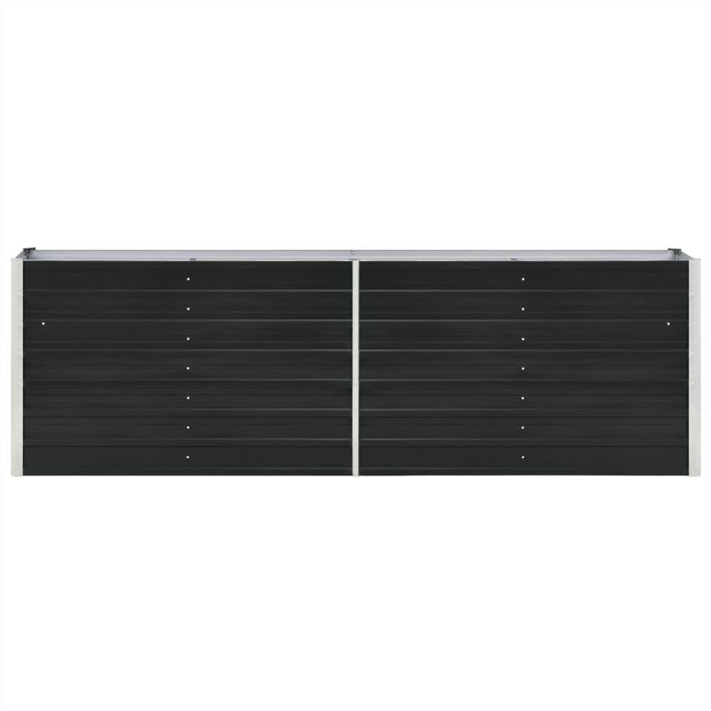 Garden Raised Bed Galvanised Steel 240x40x77 cm Anthracite Garden Raised Bed Galvanised Steel 240x40x77 Cm Anthracite -Room Garden Raised Bed Galvanised Steel 240x40x77 cm Anthracite 451846 2