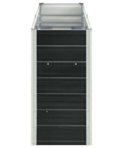 Garden Raised Bed Galvanised Steel 240x40x77 Cm Anthracite 5 Garden Raised Bed Galvanised Steel 240x40x77 Cm Anthracite -Room Garden Raised Bed Galvanised Steel 240x40x77 cm Anthracite 451846 3